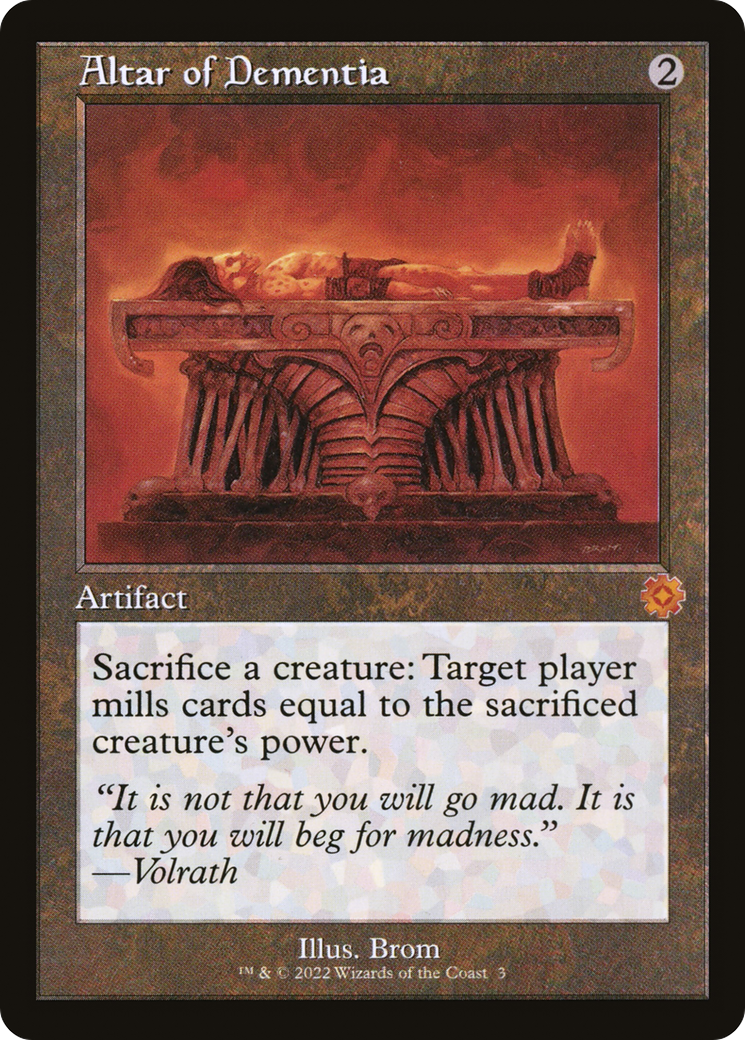 Altar of Dementia (003) (Retro Frame) - Foil