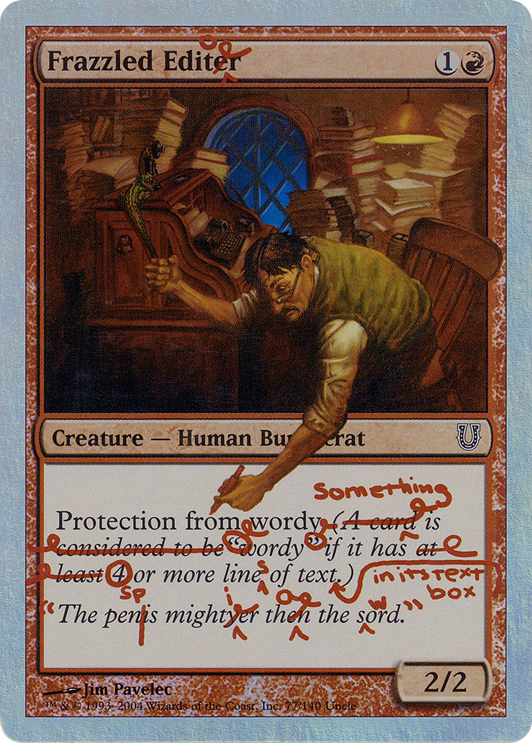 Frazzled Editor - Foil