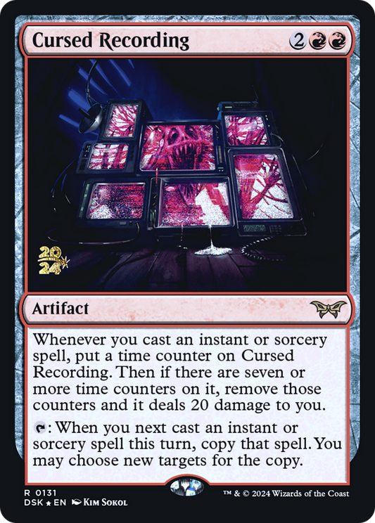 Cursed Recording (0131) (Prerelease) - Foil
