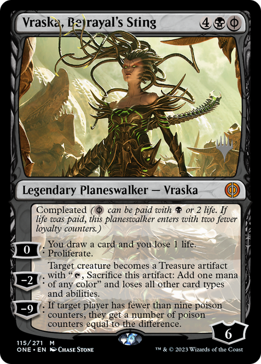 Vraska, Betrayal's Sting (115) (Promo Pack) - Foil
