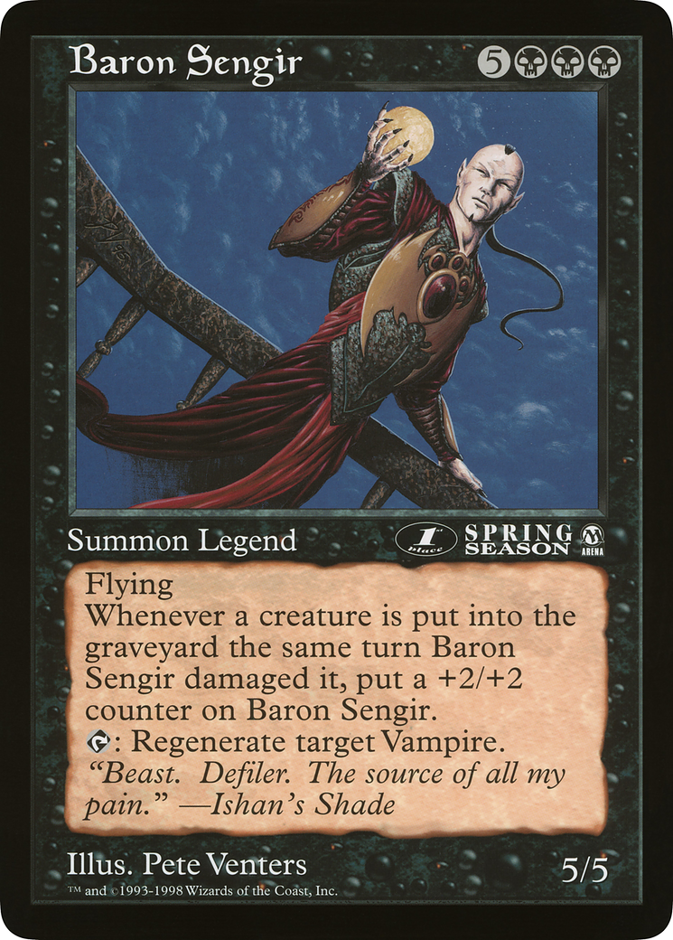Baron Sengir (1st Place) (Oversized) (Arena League Promo)