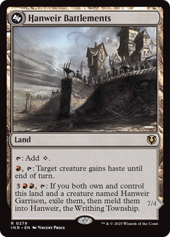 Hanweir Battlements // Hanweir, the Writhing Township - Foil