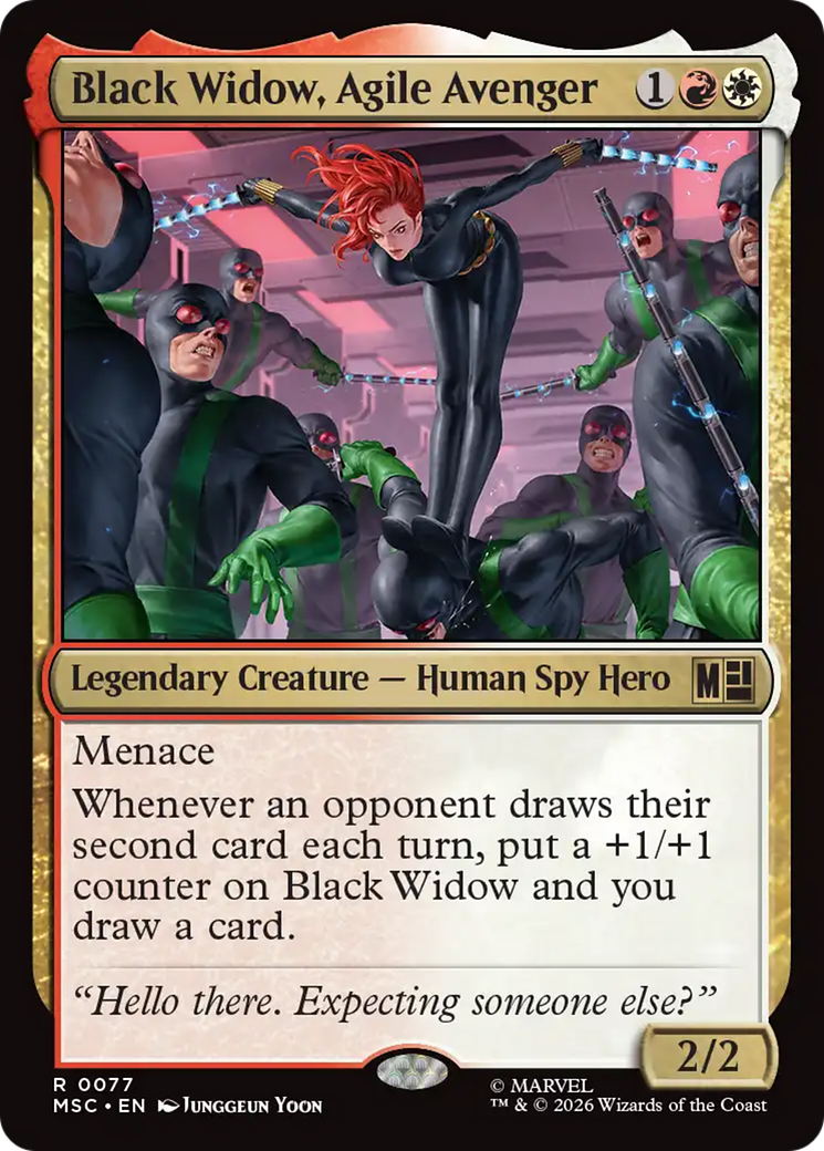 Black Widow, Agile Avenger (MSC) - Surge Foil