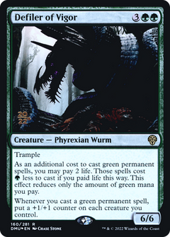 Defiler of Vigor (160) (Prerelease) - Foil
