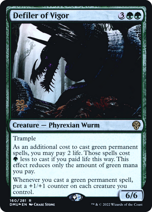 Defiler of Vigor (160) (Prerelease) - Foil