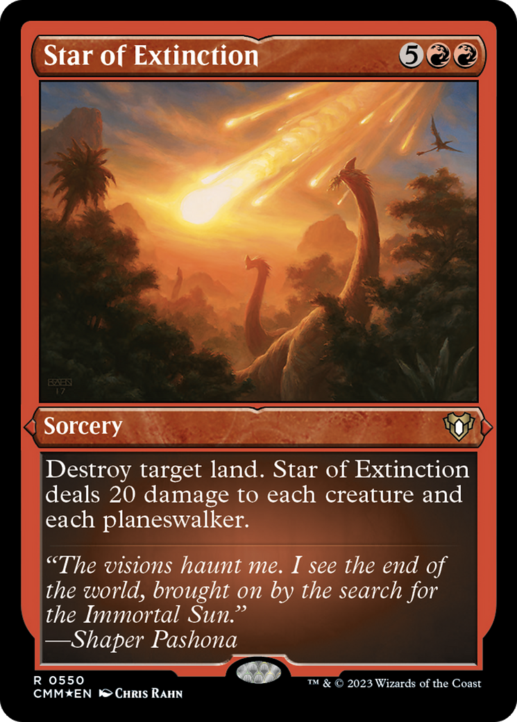 Star of Extinction (0550) - Foil Etched