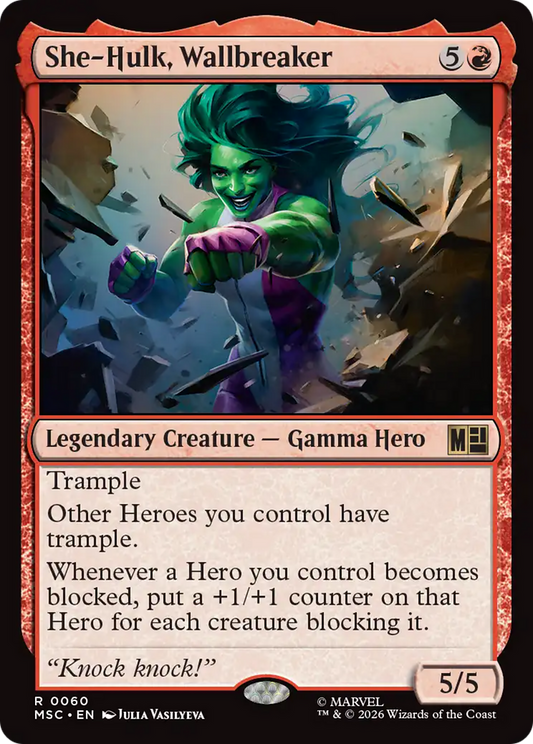 She-Hulk, Wallbreaker (MSC) - Surge Foil