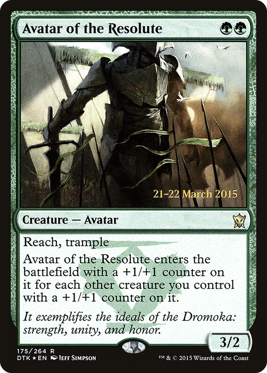 Avatar of the Resolute (175) (Prerelease) - Foil
