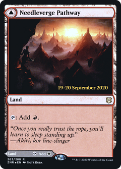 Needleverge Pathway // Pillarverge Pathway (263) (Prerelease) (PZNR) - Foil