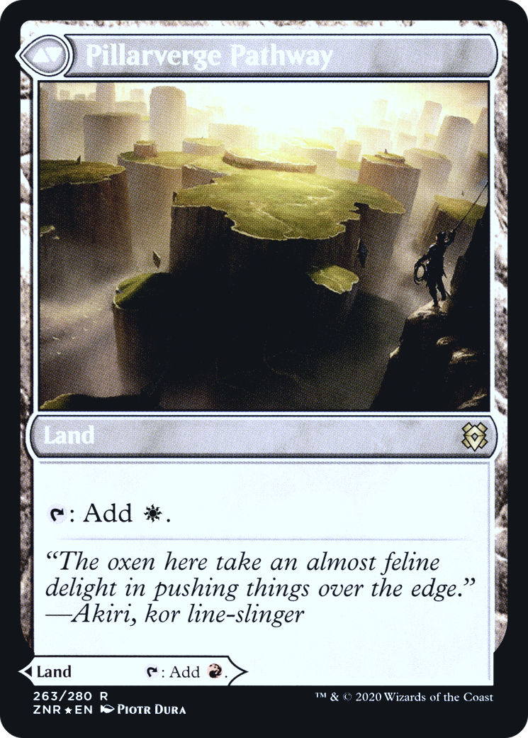 Needleverge Pathway // Pillarverge Pathway (263) (Prerelease) (PZNR) - Foil
