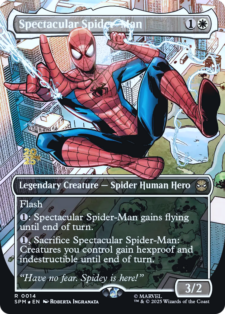 Spectacular Spider-Man (0014) (Borderless) (Prerelease) - Foil pspm