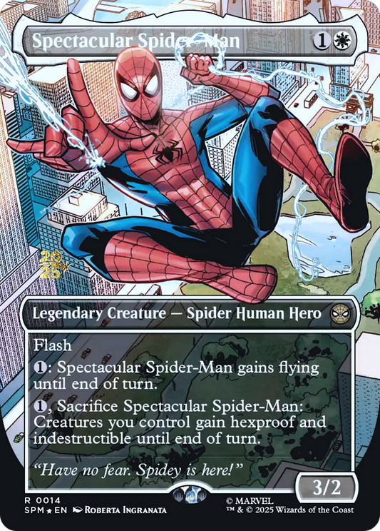 Spectacular Spider-Man (0014) (Borderless) (Prerelease) - Foil pspm
