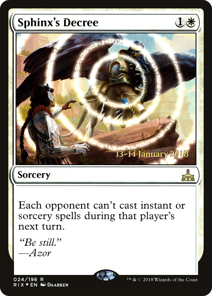Sphinx's Decree (024) (Prerelease) - Foil