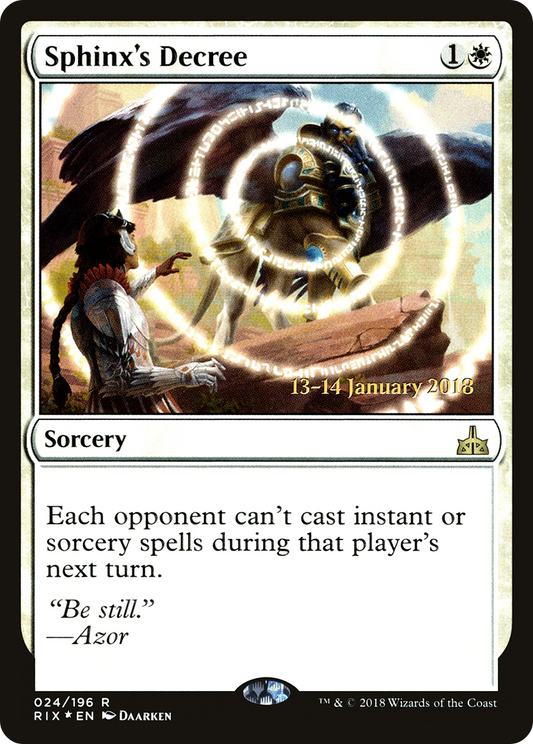 Sphinx's Decree (024) (Prerelease) - Foil