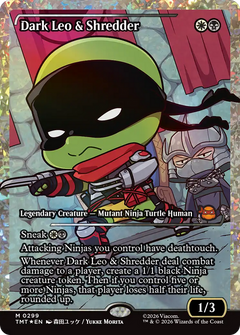 Dark Leo & Shredder (0299) (Showcase) (TMT) - Fracture Foil