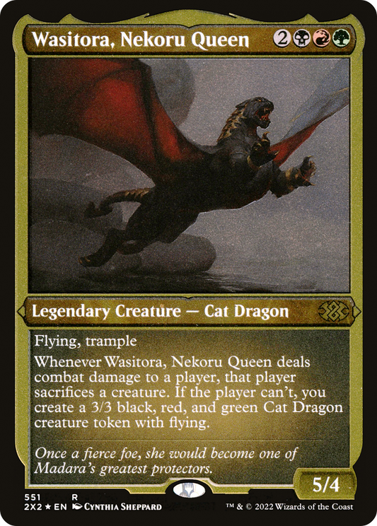 Wasitora, Nekoru Queen - Foil Etched