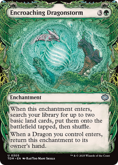 Encroaching Dragonstorm (0305) (Showcase) - Foil