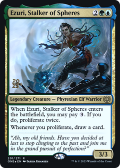 Ezuri, Stalker of Spheres (201) (Prerelease) - Foil