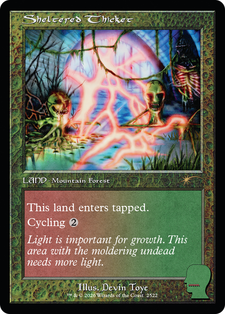 Sheltered Thicket (2522) (Showcase) (SLD) - Foil
