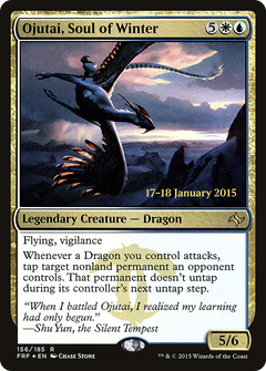 Ojutai, Soul of Winter (156) (Prerelease) - Foil