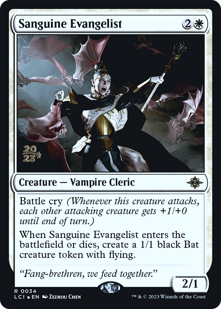 Sanguine Evangelist (0034) (Prerelease) - Foil