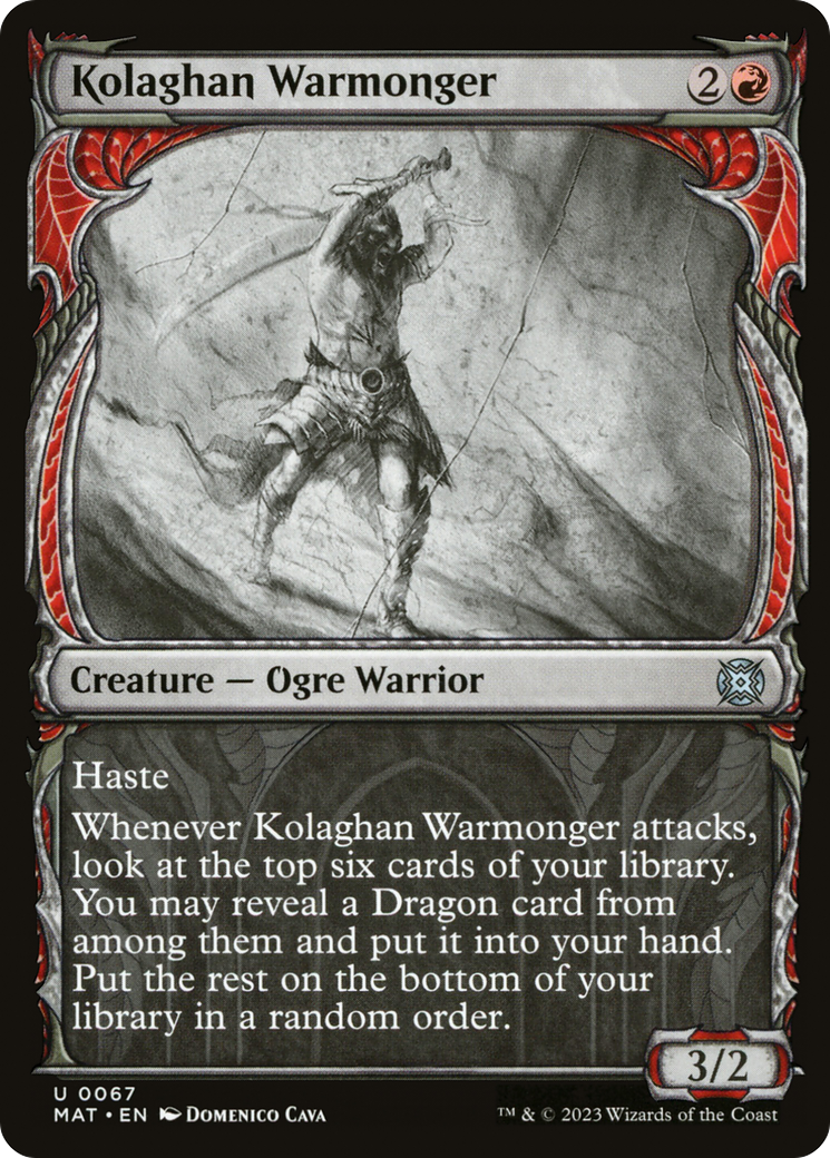 Kolaghan Warmonger (0067) (Showcase) - Foil