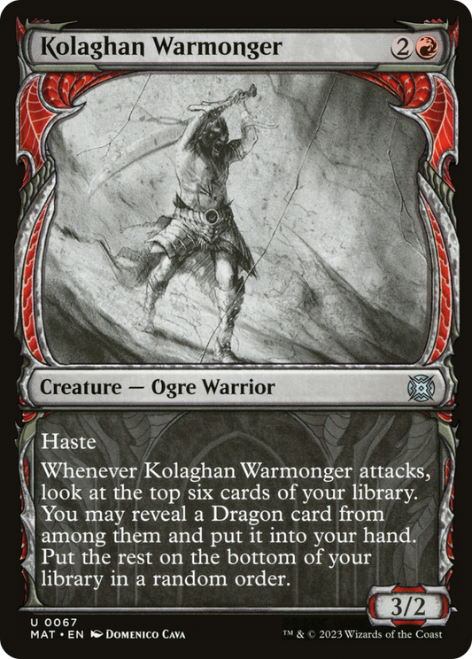 Kolaghan Warmonger (0067) (Showcase) - Foil