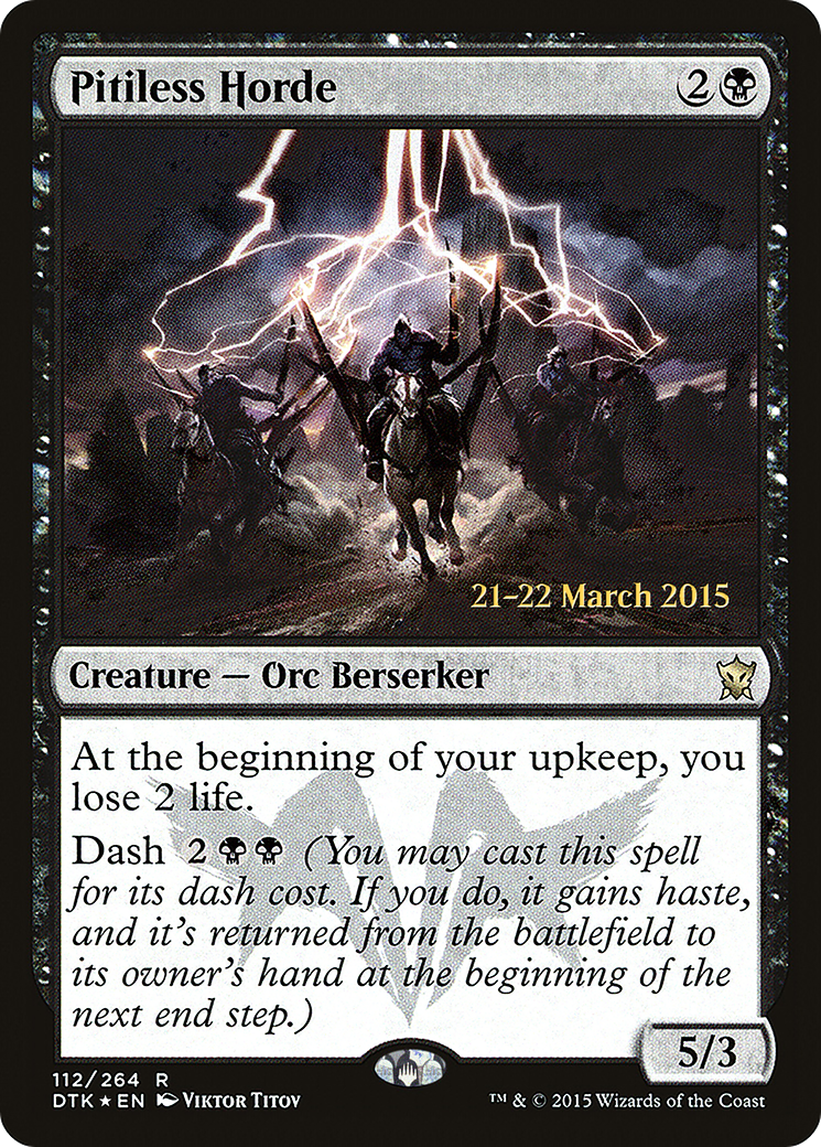 Pitiless Horde (112) (Prerelease) - Foil