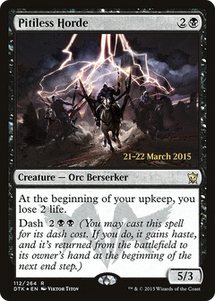 Pitiless Horde (112) (Prerelease) - Foil