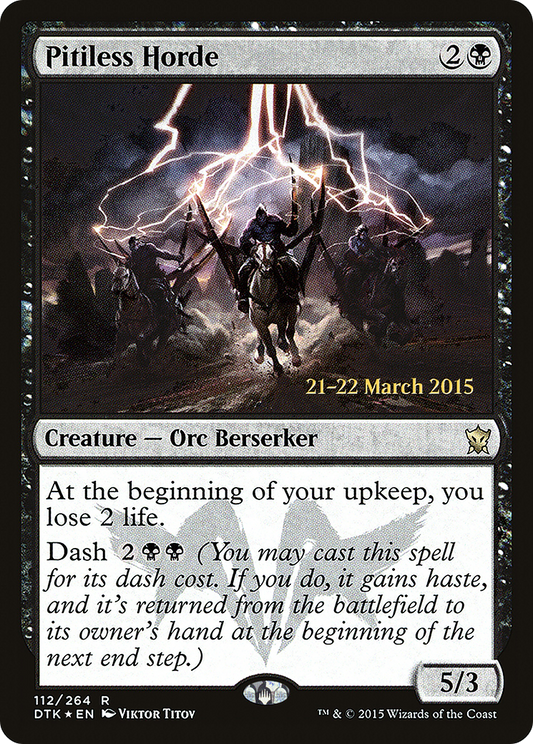 Pitiless Horde (112) (Prerelease) - Foil