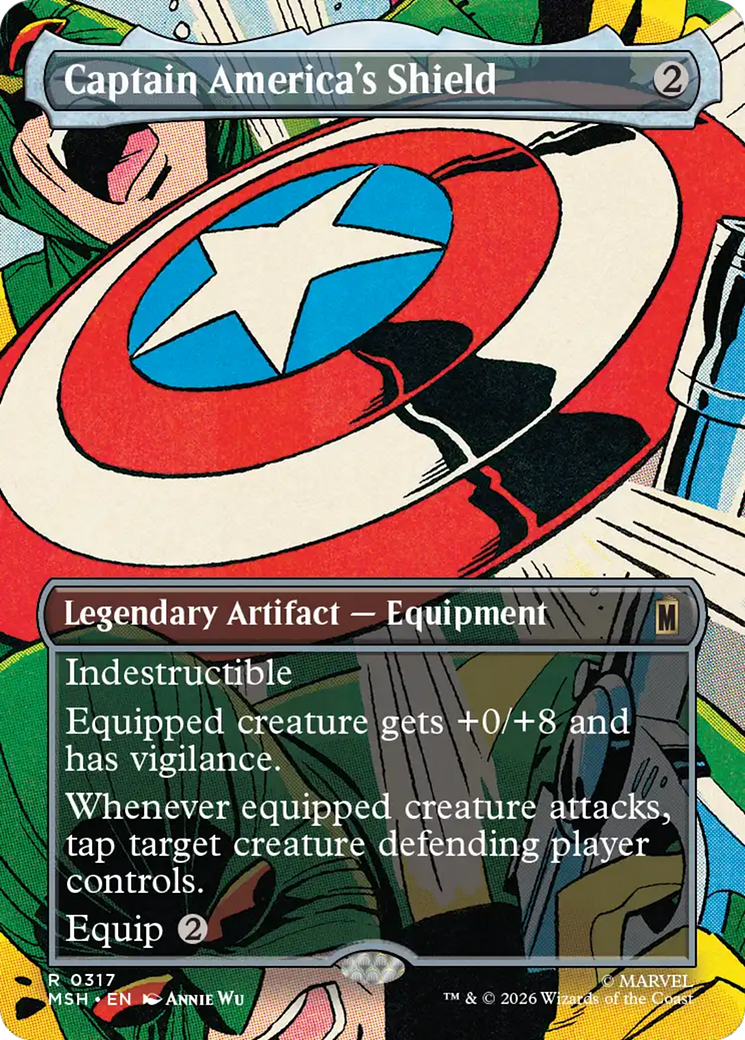 Captain America's Shield (0317) (Borderless) (MSH)
