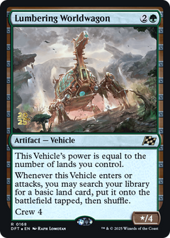 Lumbering Worldwagon (0168) (Prerelease) - Foil
