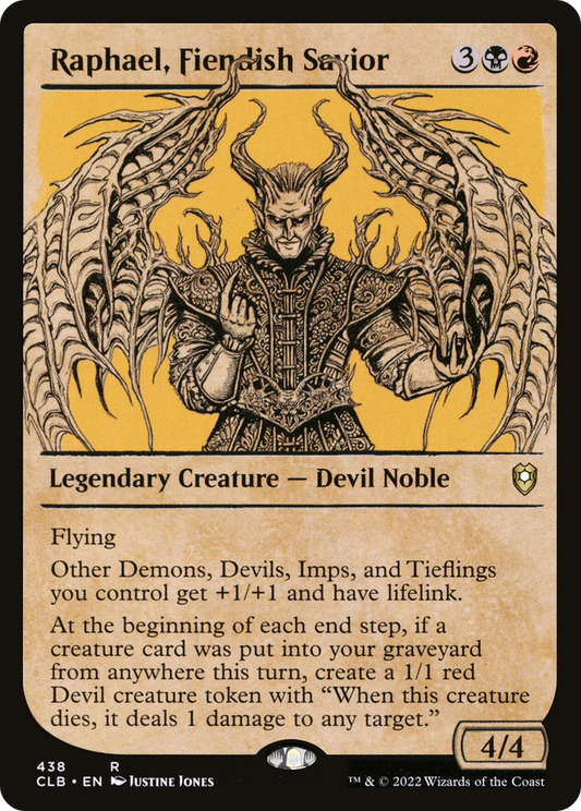 Raphael, Fiendish Savior (438) (Showcase) - Foil