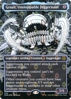 Graaz, Unstoppable Juggernaut (478) (Borderless) (Showcase) - Compleat Foil
