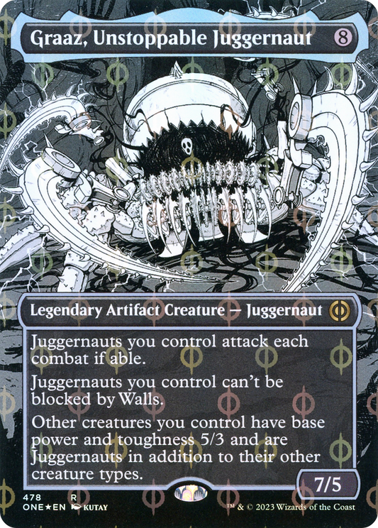 Graaz, Unstoppable Juggernaut (478) (Borderless) (Showcase) - Compleat Foil
