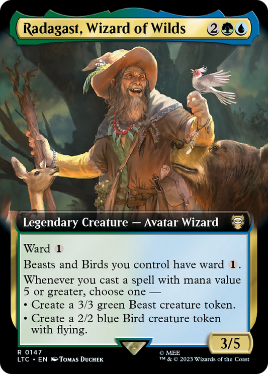 Radagast, Wizard of Wilds (0147) (Extended Art)