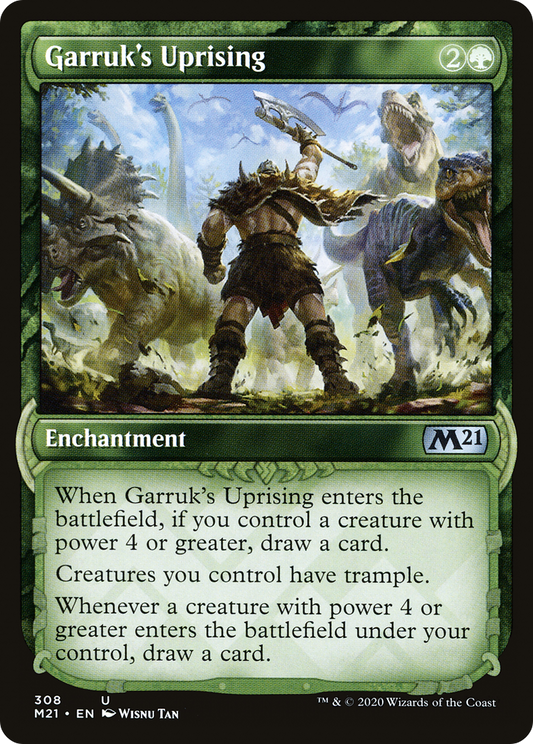 Garruk's Uprising (308) (Showcase) - Foil