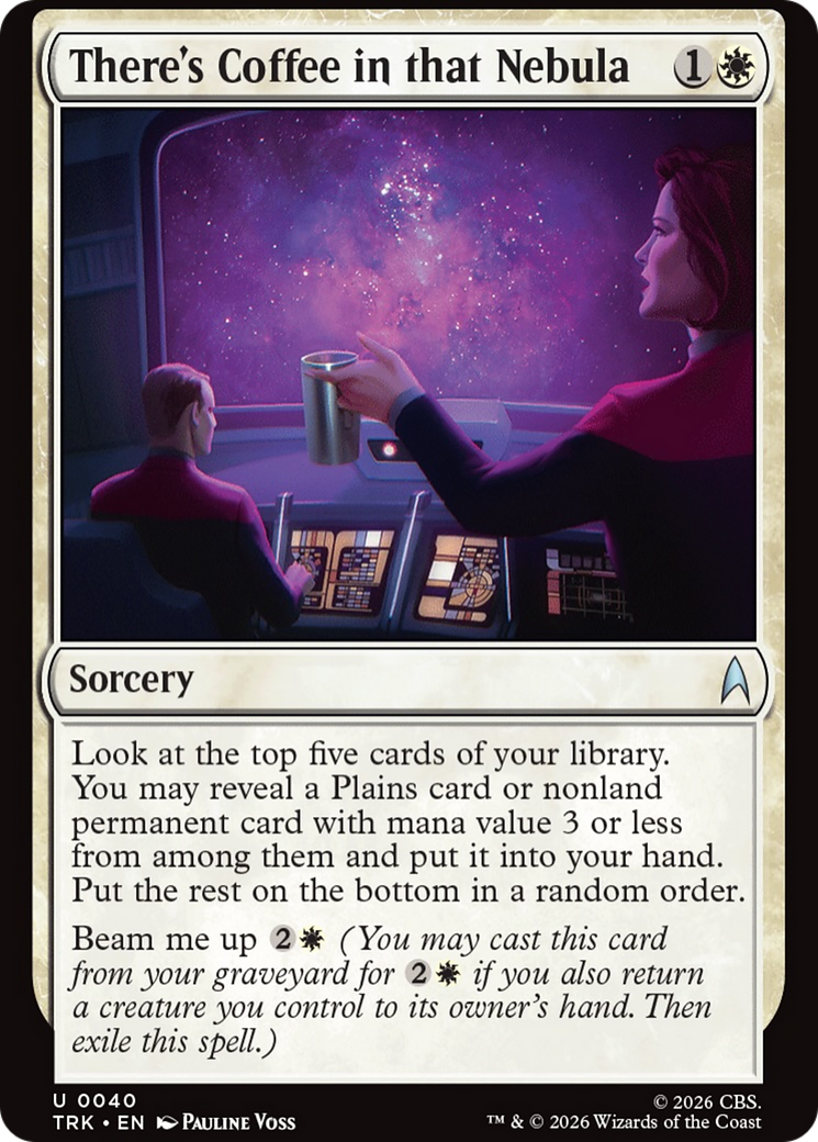 There's Coffee in that Nebula (TRK)