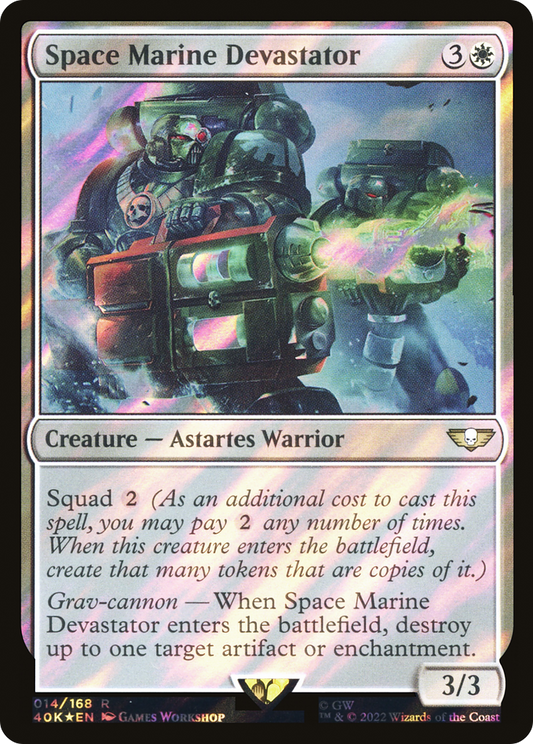 Space Marine Devastator - Surge Foil