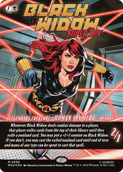 Black Widow, Super Spy (0393) (Borderless) (MSH) - Foil