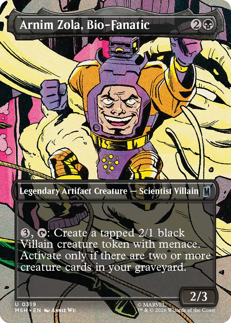 Arnim Zola, Bio-Fanatic (0319) (Borderless) (MSH) - Foil