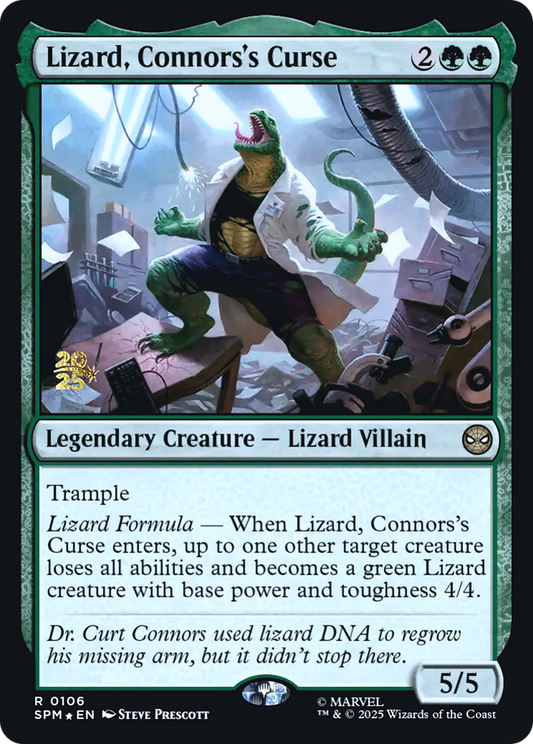 Lizard, Connors's Curse (0106) (Prerelease) - Foil pspm