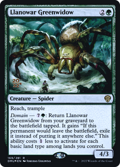 Llanowar Greenwidow (169) (Prerelease) - Foil
