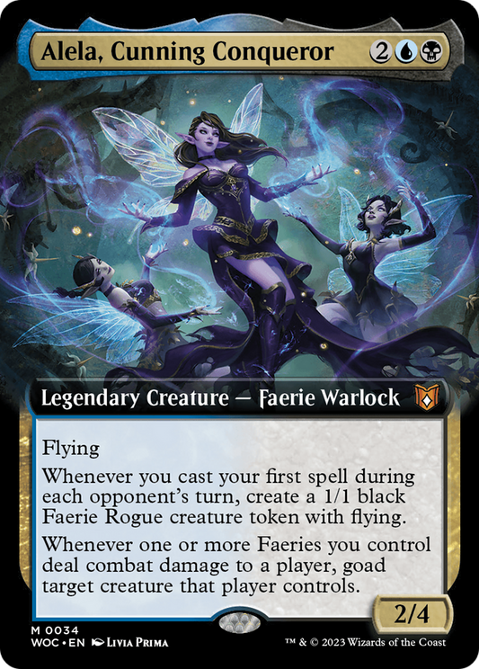 Alela, Cunning Conqueror (0034) (Extended Art) - Foil
