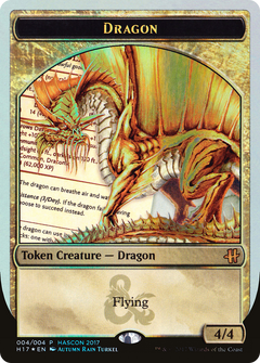 Dragon (004) Token (Hascon 2017) - Foil