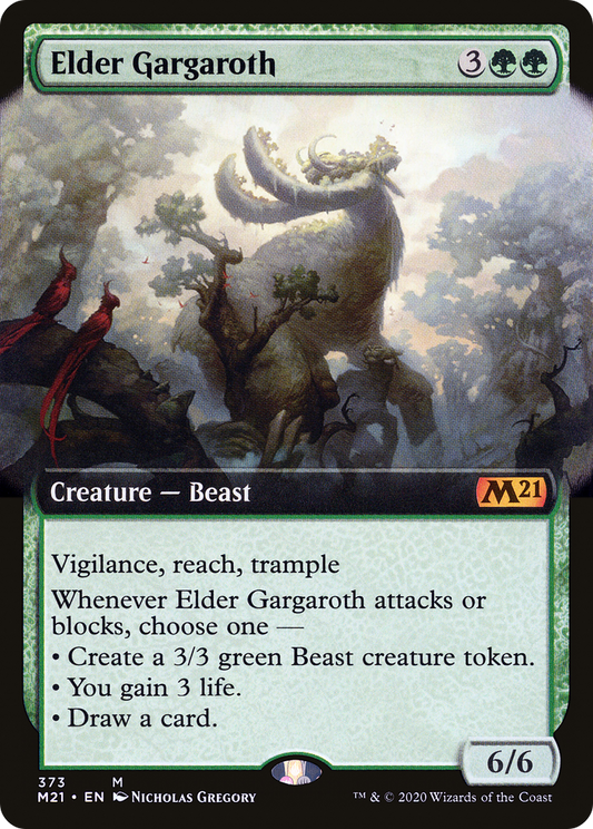 Elder Gargaroth (373) (Extended Art) - Foil