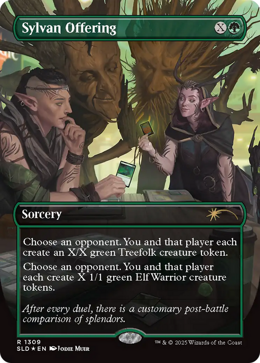 Sylvan Offering (1309) (Borderless) - Foil