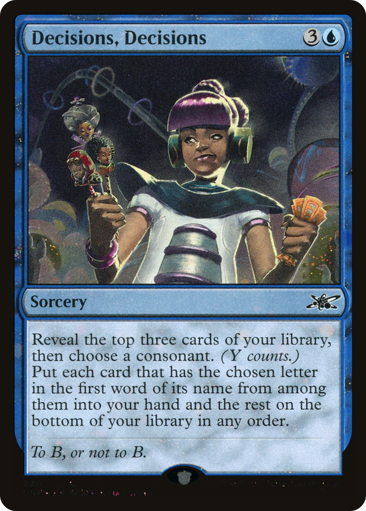 Decisions, Decisions (330) - Galaxy Foil