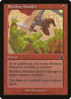 Reckless Abandon - Foil