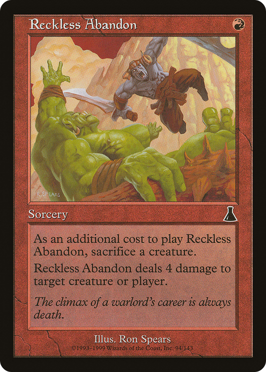 Reckless Abandon - Foil